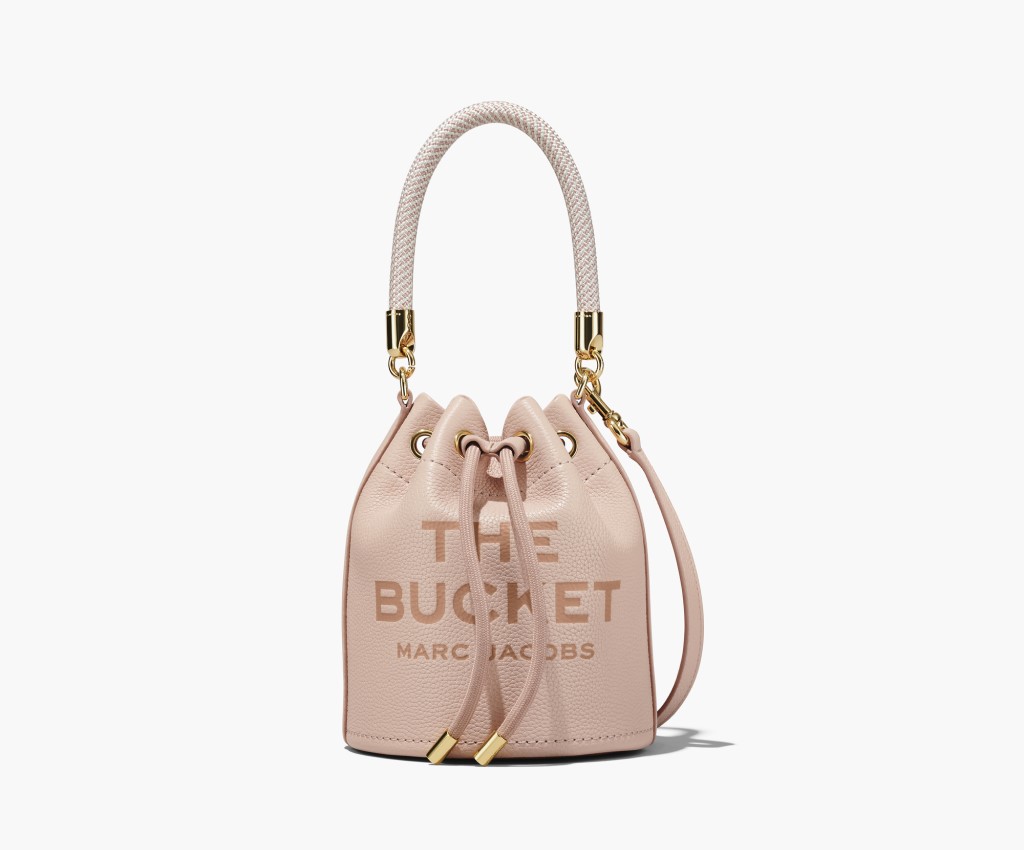 The Leather Bucket Bag (Rose)